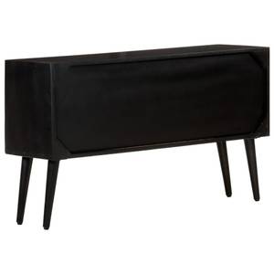 Sideboard BIRKENA Mango Braun/Schwarz Braun - Massivholz - 110 x 64 x 33 cm