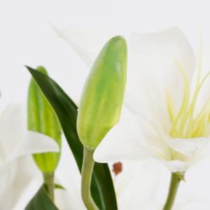 Plante artificielle Tigerlilien Blanc