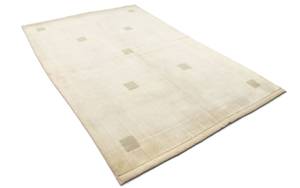 Wollteppich - 247x161cm Beige - Naturfaser - 161 x 2 x 247 cm