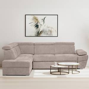 Ecksofa RATLO links Beige - Ecke davorstehend links - Longchair davorstehend links - Ottomane davorstehend rechts