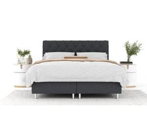 Boxspringbett Otus Schwarz - Breite: 140 cm