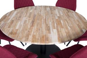 Essgruppe Cirebon140 (7-teilig) Massivholz - 140 x 75 x 140 cm