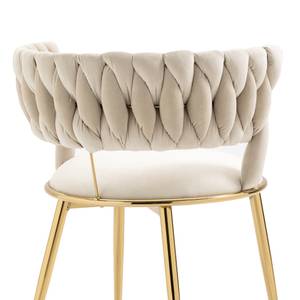 Fauteuil simple lot de 2 Mercury Ⅴ Beige - Imitation pin beige