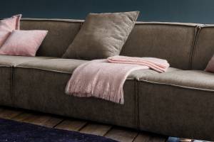 Sofa SAMU Riesensofa Stoff Braun