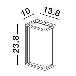 Wandleuchte REGINA 10 x 24 x 10 cm