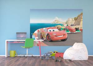 papier peint panoramique Cars Fibres naturelles - Textile - 255 x 180 x 180 cm