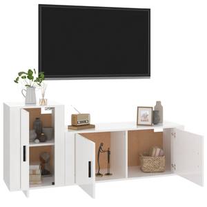 TV-Schrank 2er Set D434 Hochglanz Weiß