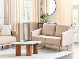 2-Sitzer Sofa MAURA Beige - Gold