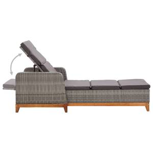 Chaise longue Gris