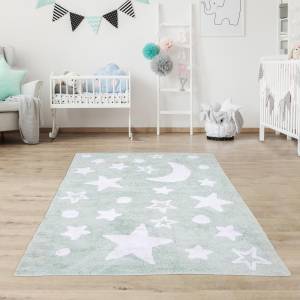 Tapis enfant NIGHT BIO Vert - 140 x 200 cm