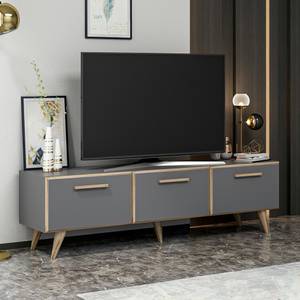 Meuble TV Brønderslev à 3 portes Anthracite