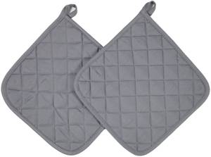 Ofenhandschuhe 00000152 2er-Set Grau - 25 x 25 cm