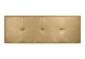 TÊTE DE LIT CALA FAUX CUIR GOLD 145 Doré - Profondeur : 145 cm