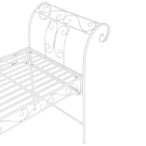 Banc de Jardin Cossila Métal Blanc