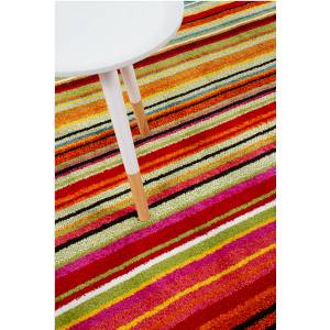 Moderner Teppich wohnzimmer STRIPPY Rot