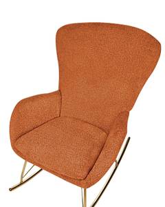 Fauteuil à bascule ANASET Doré - Orange