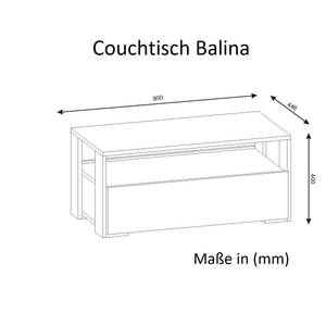 Couchtisch Balina Weiß Weiß - Holzwerkstoff - 90 x 40 x 45 cm