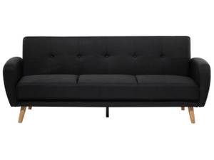 3-Sitzer Sofa FLORLI Schwarz - Eiche Hell