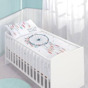 Babybettwäsche Traumfänger Boho Style Türkis - Weiß - Textil - 100 x 135 x 1 cm