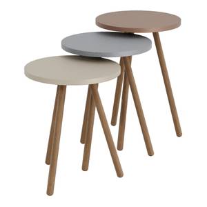 Set de 3 tables d'appoint Hjørring Multicolore