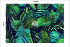 Papier Peint Feuilles Tropicales Nature 135 x 90 x 90 cm