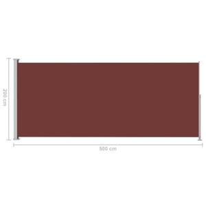 Auvent latéral 3005782 Marron - 500 x 200 cm