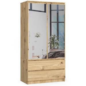 Kleiderschrank S90 2T 2S CLP Eiche Hell - Eiche Hell Dekor