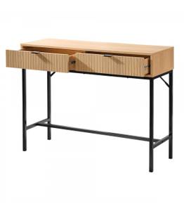 Console Tara Beige - Bois manufacturé - 35 x 80 x 100 cm