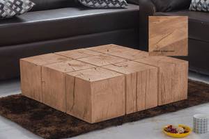 Couchtisch Surat Braun - Massivholz - Holzart/Dekor - 80 x 28 x 80 cm