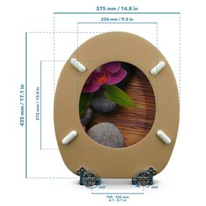 Premium Wc Sitz - Orchid Braun - Holzwerkstoff - 38 x 5 x 44 cm