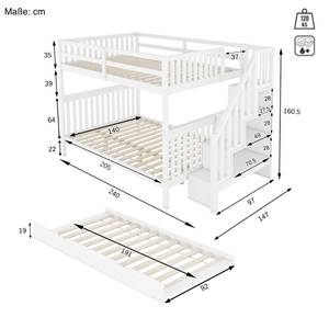 Etagenbett Violet Breite: 147 cm