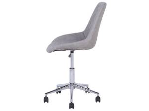 Chaise de bureau MARIBEL Gris - Gris lumineux - Argenté