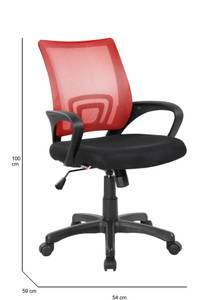 Chaise de bureau Dgell Rouge