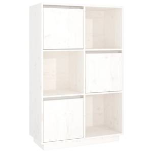 Highboard DE6369 Weiß - Massivholz - 35 x 117 x 74 cm