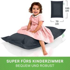 Kinder-Sitzsack 70x100cm & 70 Liter Beige - Kunststoff - Textil - 70 x 10 x 100 cm