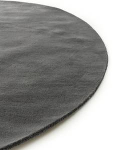 Tapis en laine rond Bent Anthracite - 100 x 100 cm