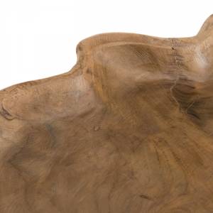 Beistelltisch natürliche Form Braun - Massivholz - 60 x 49 x 56 cm