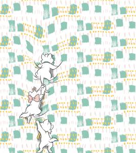 Fototapete Aristocats 610064 Naturfaser - Textil - 250 x 280 x 280 cm