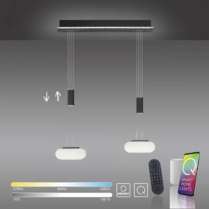 LED Pendellampe Q ETIENNE Smart Home Schwarz - Kunststoff - 35 x 200 x 350 cm