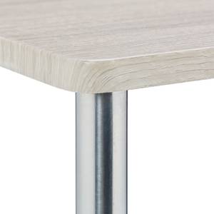 3 Ebenen Regal Braun - Silber - Holzwerkstoff - Metall - 60 x 76 x 30 cm