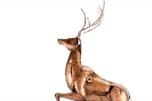 Sculpture moderne Glorious Deer Métal - 84 x 44 x 25 cm