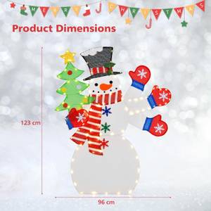 Weihnachtsdeko CM24610DE Metall - 22 x 123 x 96 cm