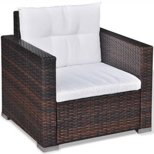 Gartenmöbel-Set Braun - Polyrattan - 74 x 31 x 74 cm