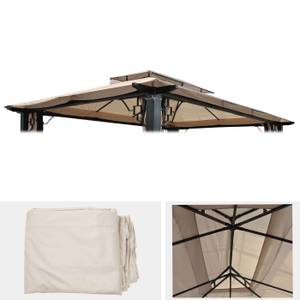 Ersatzbezug Dach für Pergola Mira Weiß - Textil - 335 x 1 x 435 cm