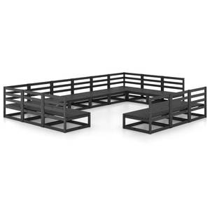 Salon de jardin 3009761-1 (1lot de 3) Noir