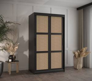 SCHWEBETÜRENSCHRANK PLECIONKA Breite: 100 cm - Schwarz