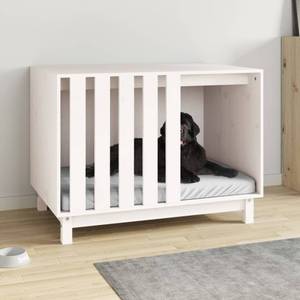 Maison pour chien 3017381-2 Blanc - 90 x 67 x 60 cm