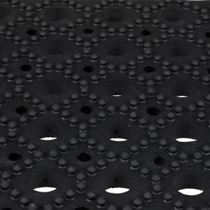Fußmatte Gummi Schwarz - Kunststoff - 60 x 2 x 40 cm