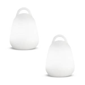 2 Baladeuses sans fil LED LIBERTY C25 Blanc - Matière plastique - 18 x 24 x 18 cm