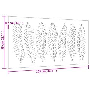 Garten Wanddekoration 824500 Braun - Metall - 55 x 1 x 105 cm